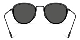 نظارة شمسية دائرية من جورجو أرماني بلون أسود - صورة المنتج 4