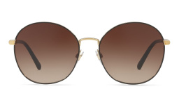 نظارة شمسية دائرية من بربري بلون أسود - صورة المنتج 1