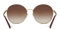 BURBERRY Round Sunglasses in Red On Gold – Product Photo 4