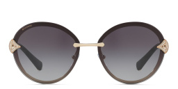 BVLGARI Rimless Round Sunglasses in Pink Gold – Product Photo 1