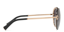 BVLGARI Rimless Round Sunglasses in Pink Gold – Product Photo 3