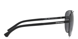 نظارة شمسية بإطار بيلوت من امبوريو أرماني بلون أسود مطفي - صورة المنتج 3