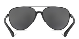 Emporio Armani Pilot Sunglasses in Matte Black – Product Photo 4