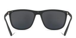 Emporio Armani Rectangle Sunglasses in Matte Black – Product Photo 4