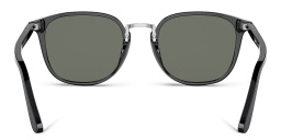 PERSOL Round Sunglasses in Black – Product Photo 4
