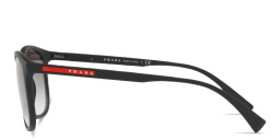 Shop Prada Linea Rossa Rectangle Sunglasses in Black online.