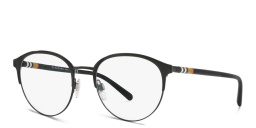 BURBERRY Round Eyeglasses in Black – Product Photo 2