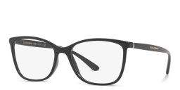 نظارة طبية بإطار مستطيل من دولتشي آند غابانا بلون أسود - صورة المنتج 2