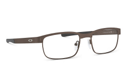 Oakley Surface Plate™ Rectangle Eyeglasses in Pewter – Product Photo 4