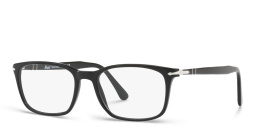 PERSOL Square Eyeglasses in Black – Product Photo 2