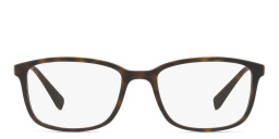Prada Linea Rossa Wide Rectangle Eyeglasses in Havana Rubber – Product Photo 1