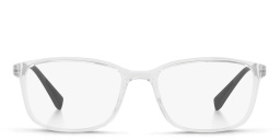 Prada Linea Rossa Wide Rectangle Eyeglasses in Transparent – Product Photo 1
