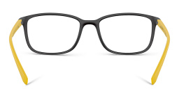 Prada Linea Rossa Wide Rectangle Eyeglasses in Matte Black – Product Photo 4