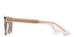 نظارات شمسية مربّعة للجنسين من غوتشي بلون بني - صورة المنتج 3