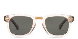 GUCCI Unisex Square Sunglasses in Brown – Product Photo 1