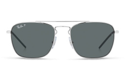 Shop Ray-Ban Square Sunglasses in Silver online.
