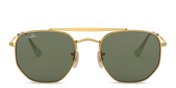 Ray-Ban The Marshal Unisex Hexagonal Irregular Sunglasses in Gold – Product Photo 1