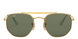 Ray-Ban The Marshal Unisex Hexagonal Irregular Sunglasses in Polished Arista Gold – Product Photo 1