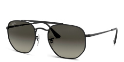 Ray-Ban The Marshal Unisex Hexagonal Irregular Sunglasses in Black – Product Photo 2