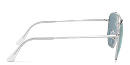 Ray-Ban The Marshal Unisex Hexagonal Irregular Sunglasses in Silver – Product Photo 3