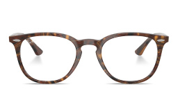 Unisex Round Eyeglasses من راي بان بلون بني أصفر شفاف - صورة المنتج 1