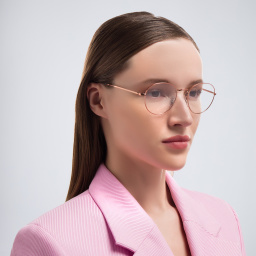 Ray-Ban David Unisex Panthos Eyeglasses in Copper – Product Photo 7