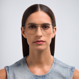 MYKITA Steen Wide Aviator Eyeglasses in Black – Product Photo 5