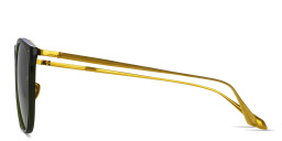 Shop LINDA FARROW Calthorpe Panthos Sunglasses in Green online.