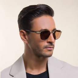 Cartier Signature 'C'de Cartier Unisex Sunglasses in Gold – Product Photo 8