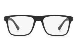 Emporio Armani Rectangle Eyeglasses in Black – Product Photo 1