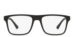 Rectangle Eyeglasses من امبوريو أرماني بلون أسود - صورة المنتج 1