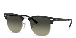 Shop Ray-Ban Clubmaster Metal Unisex Square Sunglasses in Black online.