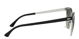 Shop Ray-Ban Clubmaster Metal Unisex Square Sunglasses in Black online.