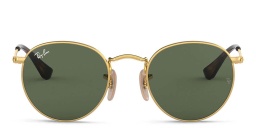 Ray-Ban Junior Kids Round Sunglasses in Gold – Product Photo 1