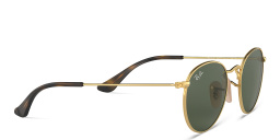 Ray-Ban Junior Kids Round Sunglasses in Gold – Product Photo 4