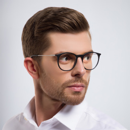 Dolce & Gabbana Panthos Eyeglasses in Matte Black – Product Photo 6