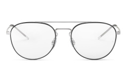 Ray-Ban Unisex Panthos Eyeglasses in Black On Silver – Product Photo 1