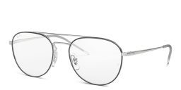 Ray-Ban Unisex Panthos Eyeglasses in Black On Silver – Product Photo 2