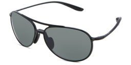 Maui Jim Alelele Bridge Unisex Aviator Sunglasses in Black – Product Photo 2