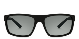 Maui Jim Byron Bay Unisex Rectangle Sunglasses in Black – Product Photo 1