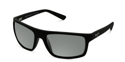 Maui Jim Byron Bay Unisex Rectangle Sunglasses in Black – Product Photo 2