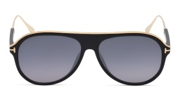 نظارة شمسية أفياتور من توم فورد بلون أسود لامع - صورة المنتج 1