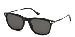 TOM FORD Square Sunglasses in Shiny Black – Product Photo 2