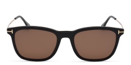 TOM FORD Square Sunglasses in Shiny Black – Product Photo 1