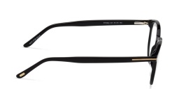 نظارة طبية دائرية للجنسين من توم فورد بلون أسود لامع - صورة المنتج 3