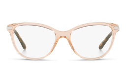 BURBERRY Square Eyeglasses in Transparent Peach – Product Photo 1