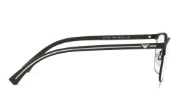 Emporio Armani Wide Rectangle Eyeglasses in Black – Product Photo 3