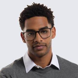 GIORGIO ARMANI Round Eyeglasses in Black & Tortoise Top – Product Photo 6