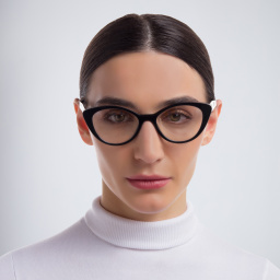 MIU MIU Cat-Eye Eyeglasses in Black – Product Photo 4