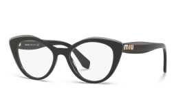 MIU MIU Cat-Eye Eyeglasses in Black – Product Photo 2